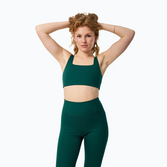 Zdjęcie produktu Biustonosz treningowy Girlfriend Collective Rib Tommy rain forest Zielony