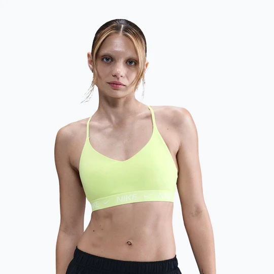 Zdjęcie produktu Biustonosz treningowy Nike Dri-Fit Indy Light Support light lemon twist / white pearl Żółty