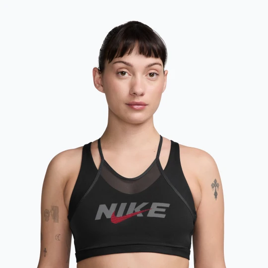 Zdjęcie produktu Biustonosz treningowy Nike One black / smoke grey / university red