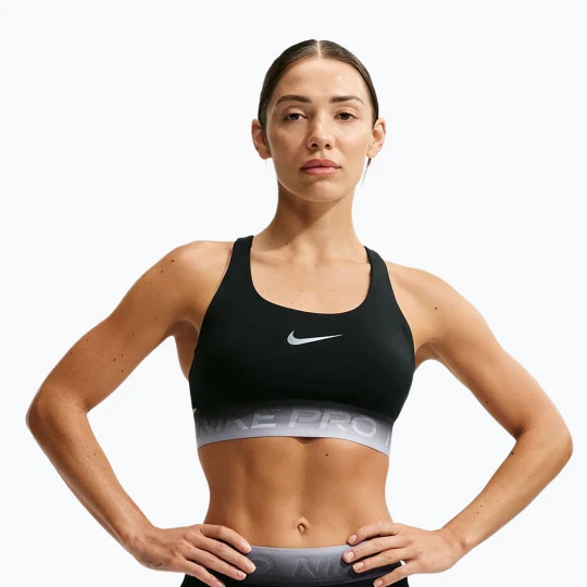 Zdjęcie produktu Biustonosz treningowy Nike Pro black / black / ghost / smoke grey