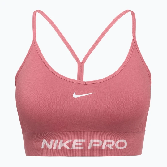 Zdjęcie produktu Biustonosz treningowy Nike Pro Seamless Light Support peony/white Różowy