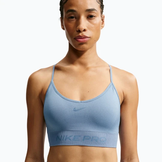 Zdjęcie produktu Biustonosz treningowy Nike Pro Seamless work blue