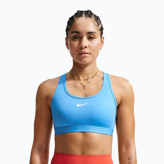 Zdjęcie produktu Biustonosz treningowy Nike Swoosh Medium Support university blue / white
