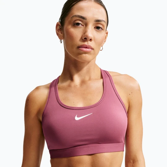 Zdjęcie produktu Biustonosz treningowy Nike Swoosh pink smoke/white