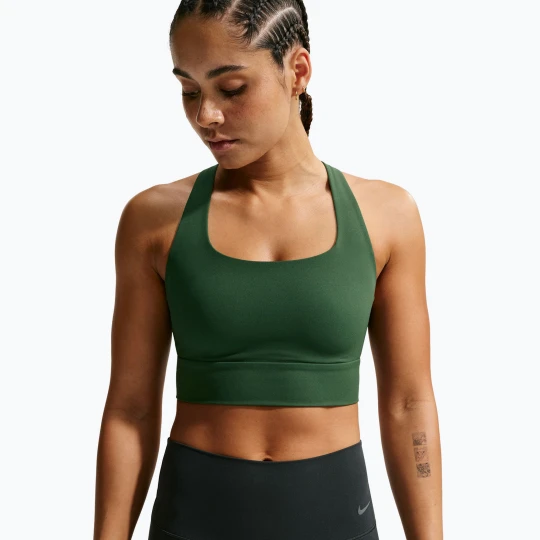 Zdjęcie produktu Biustonosz treningowy Nike Zenvy Light Support Longline fir/white Zielony
