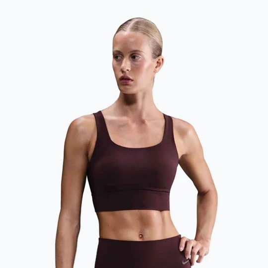 Zdjęcie produktu Biustonosz treningowy Nike Zenvy Medium-Support burgundy crush / sail Bordowy