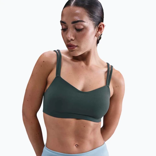 Zdjęcie produktu Biustonosz treningowy Nike Zenvy Strappy seaweed / white Zielony