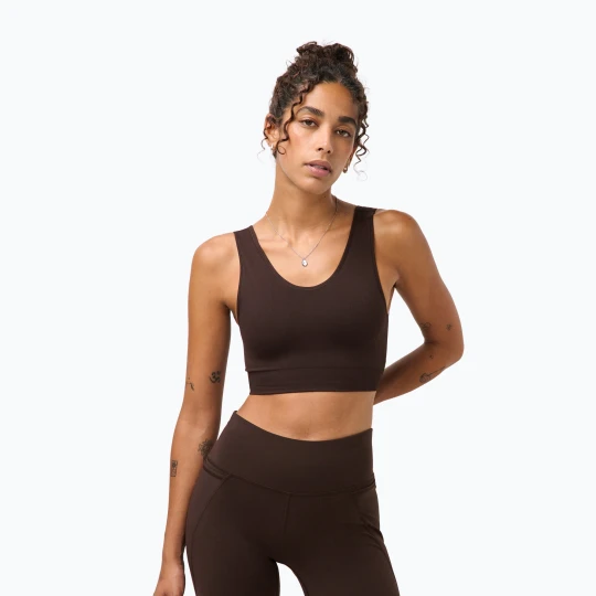 Zdjęcie produktu Biustonosz treningowy Sweaty Betty Stamina Seamless Scoop espresso brown