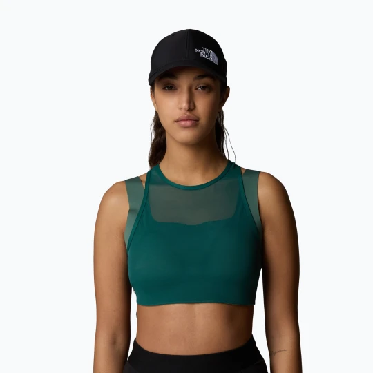 Zdjęcie produktu Biustonosz treningowy The North Face Refina Double Layer deep nori Zielony