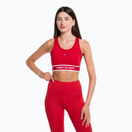 Zdjęcie produktu Biustonosz treningowy Tommy Hilfiger Mid Int Tape Racer Back red