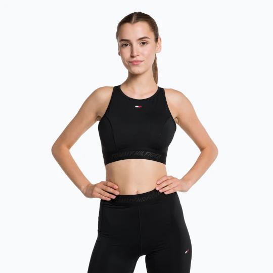 Zdjęcie produktu Biustonosz treningowy Tommy Hilfiger Mid Intensity High Neck Core black