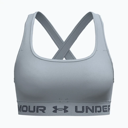 Zdjęcie produktu Biustonosz treningowy Under Armour Crossback Mid blue fog / downpour gray Szary
