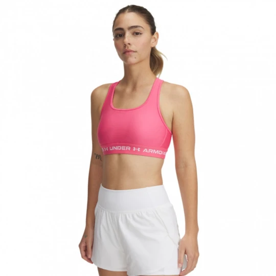 Zdjęcie produktu Biustonosz treningowy Under Armour Crossback Mid Bra - różowy