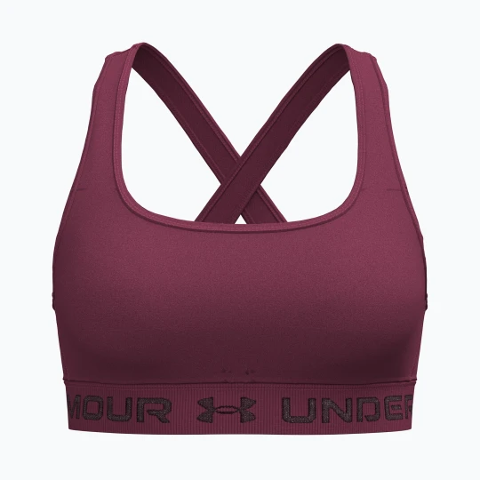 Zdjęcie produktu Biustonosz treningowy Under Armour Crossback Mid claret / ox blood Bordowy