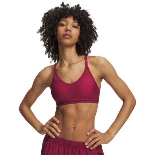 Zdjęcie produktu Biustonosz treningowy Under Armour UA Crossback Low Bra - burgundowy
