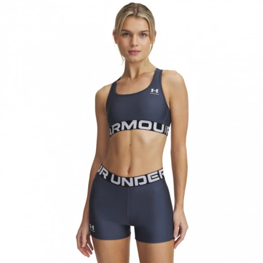 Zdjęcie produktu Biustonosz treningowy Under Armour UA Hg Authentics Mid Branded - szary