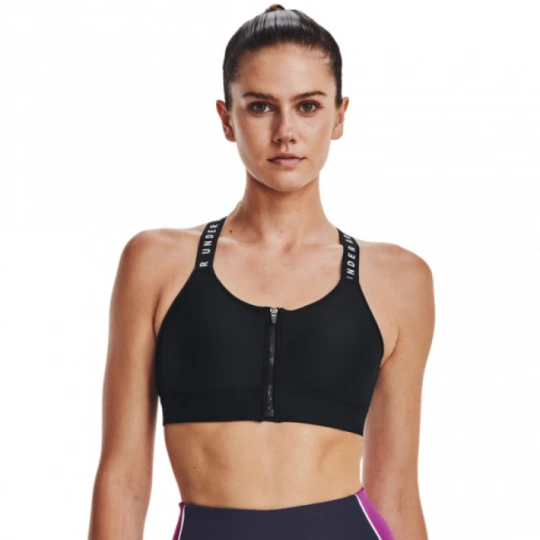 Zdjęcie produktu Biustonosz treningowy UNDER ARMOUR UA Infinity High Bra Zip - czarny