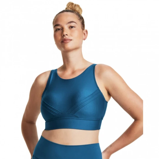 Zdjęcie produktu Biustonosz treningowy Under Armour UA Infinity Pintuck Mid - niebieski