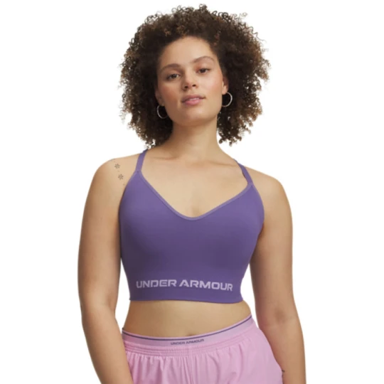 Zdjęcie produktu Biustonosz treningowy Under Armour Vanish Seamless Low Bra - fioletowy