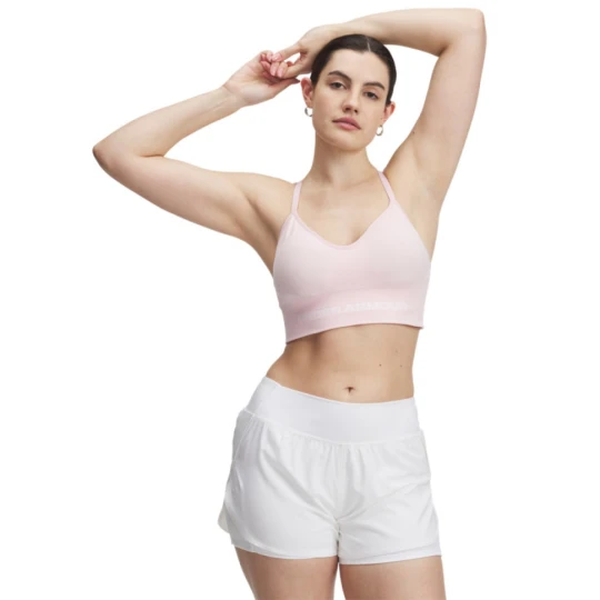 Zdjęcie produktu Biustonosz treningowy Under Armour Vanish Seamless Low Bra - różowy