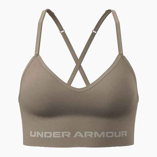 Zdjęcie produktu Biustonosz treningowy Under Armour Vanish Seamless Low city khaki / summit white Beżowy