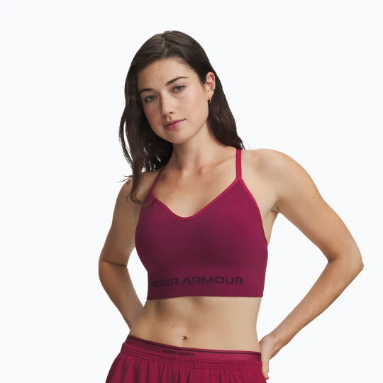 Zdjęcie produktu Biustonosz treningowy Under Armour Vanish Seamless Low claret / ox blood Bordowy