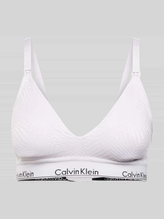 Zdjęcie produktu Biustonosz trójkątny z obszyciem koronką model ‘MODERN’ Calvin Klein Jasnofioletowy