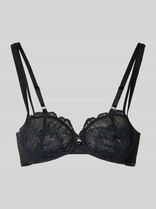 Zdjęcie produktu Biustonosz balkonetka z obszyciem koronką, seria „Palina Moonlight Kiss” Triumph Czarny