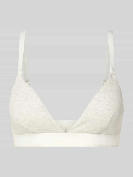 Zdjęcie produktu Biustonosz typu bralette w trójkątnym kształcie z regulowanymi ramiączkami Puma Jasnoszary
