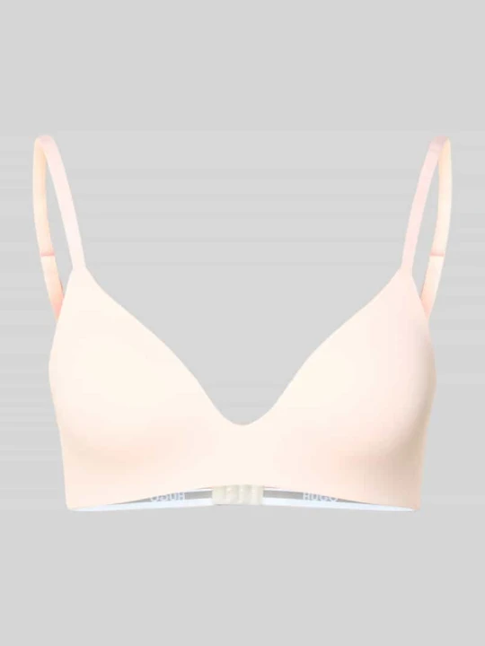 Zdjęcie produktu Braletka z mieszanki bawełny model „GJ HUGO ID BRALETTE PAD” Różowy