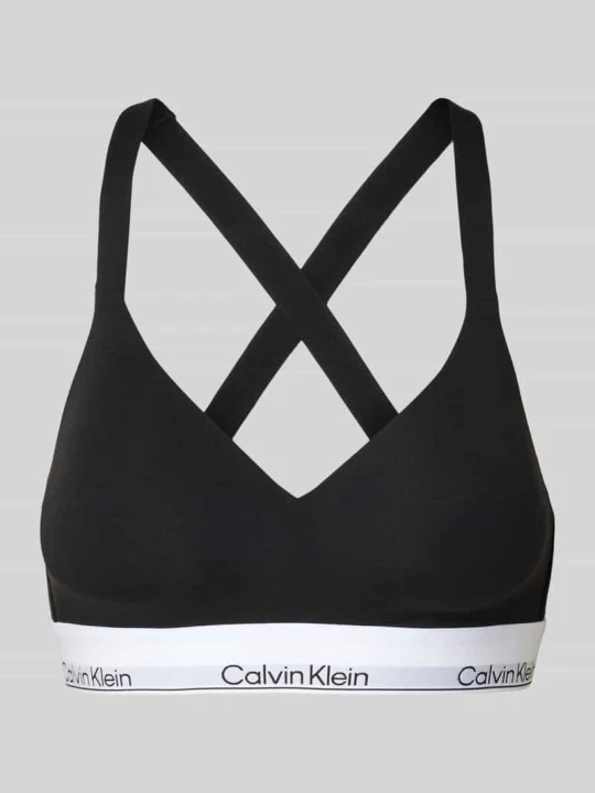 Zdjęcie produktu Biustonosz typu bralette z watowanymi miseczkami model ‘Lift’ Calvin Klein Czarny