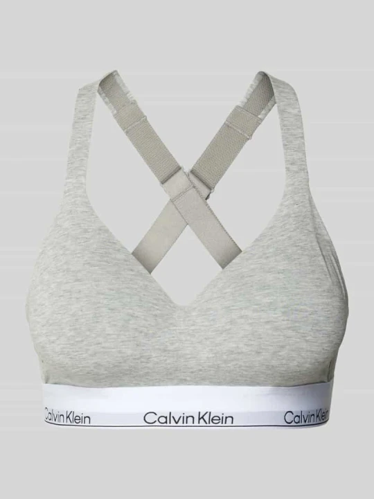 Zdjęcie produktu Biustonosz typu bralette z watowanymi miseczkami model ‘Lift’ Calvin Klein Jasnoszary