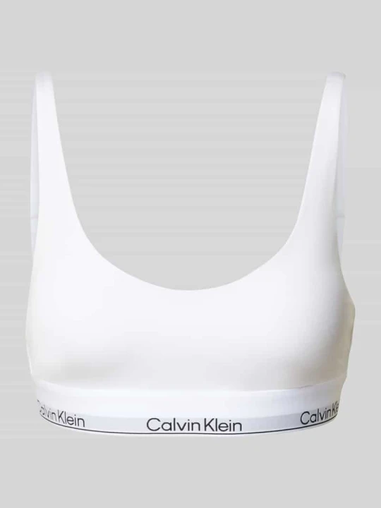 Zdjęcie produktu Biustonosz typu bralette z wyhaftowanym logo Calvin Klein Biały