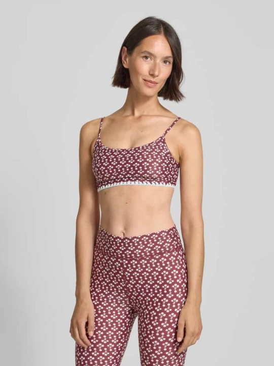 Zdjęcie produktu Biustonosz typu bralette z wyhaftowanymi detalami The Upside Bordowy