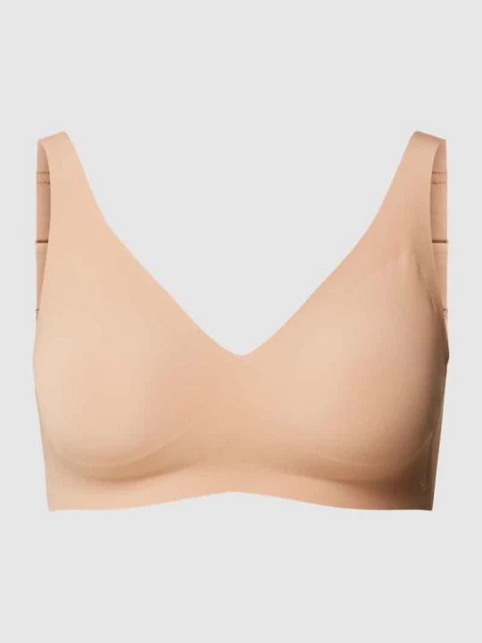 Zdjęcie produktu Biustonosz typu bralette z zapięciem na haftkę model ‘ZERO FEEL 2.0’ Sloggi Beżowy
