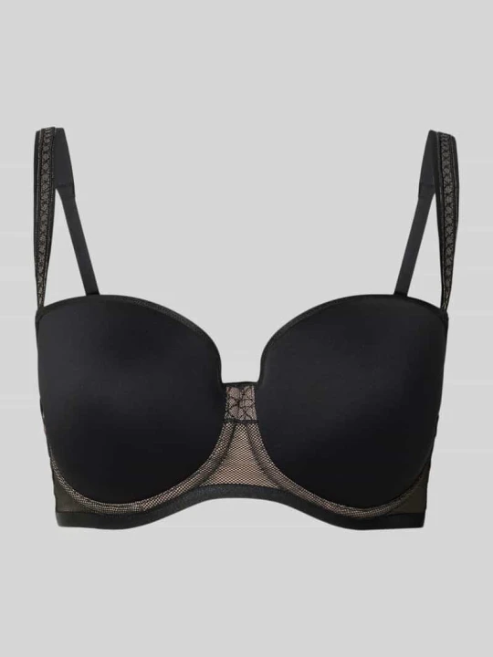 Zdjęcie produktu Wyściełany biustonosz z fiszbinami model ‘Palina Cosmic Heartbeat’ Triumph Czarny