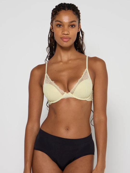 Zdjęcie produktu Biustonosz z fiszbiną Calvin Klein żółty