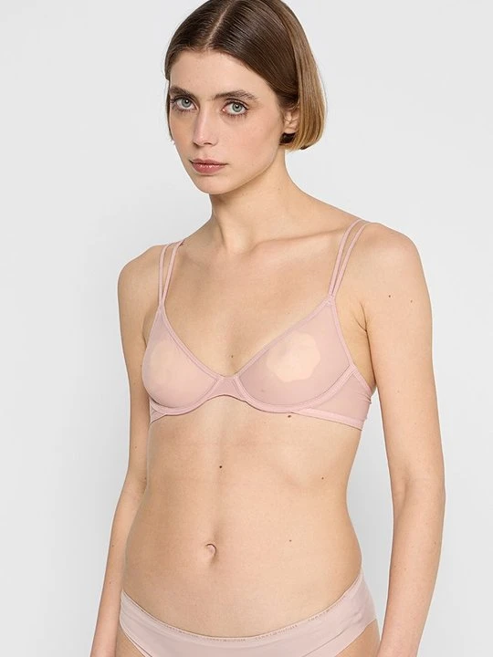 Zdjęcie produktu Biustonosz z fiszbiną Calvin Klein jasnoróżowy