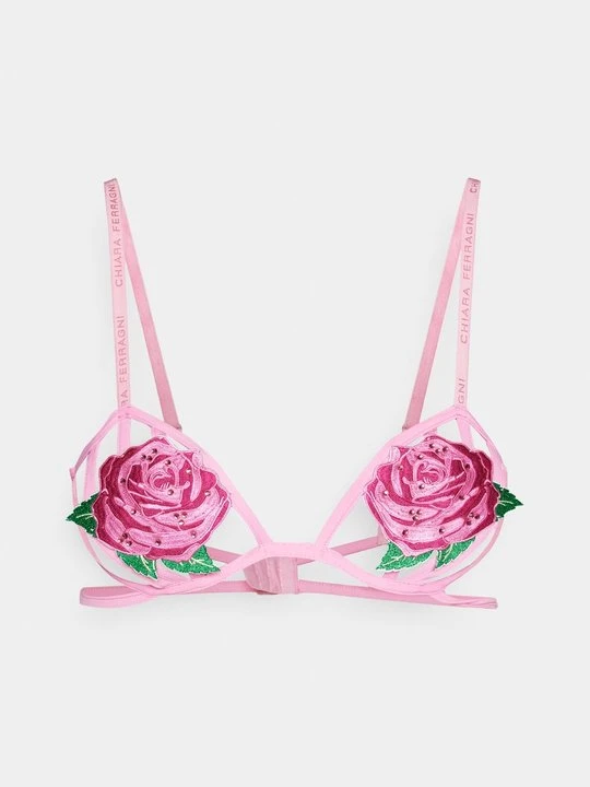 Zdjęcie produktu Biustonosz z fiszbiną Chiara Ferragni jasnoróżowy