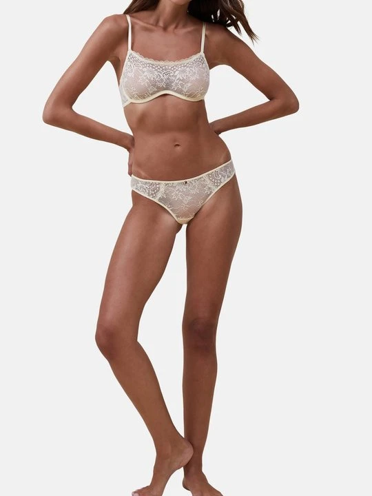 Zdjęcie produktu Biustonosz z fiszbiną Cotton On żółty