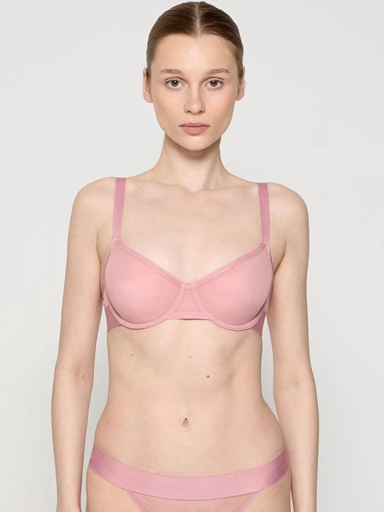 Zdjęcie produktu Biustonosz z fiszbiną DKNY fioletowy