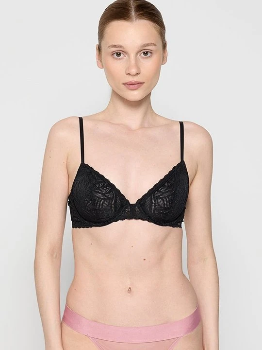 Zdjęcie produktu Biustonosz z fiszbiną DKNY czarny