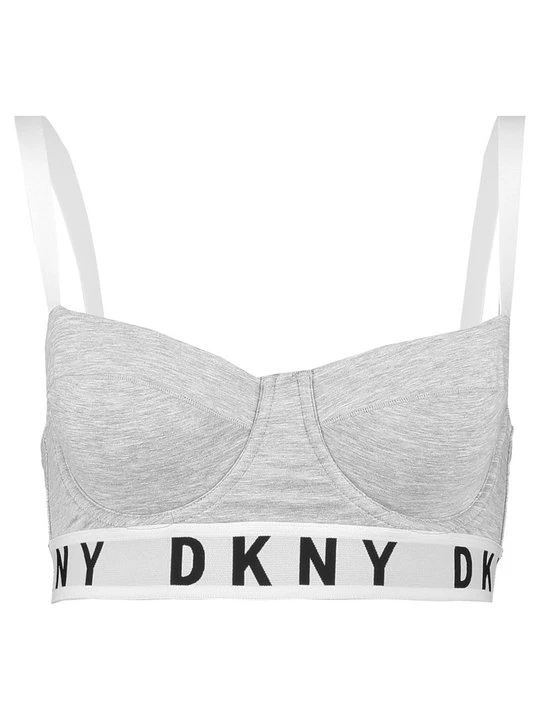 Zdjęcie produktu Biustonosz z fiszbiną DKNY szary