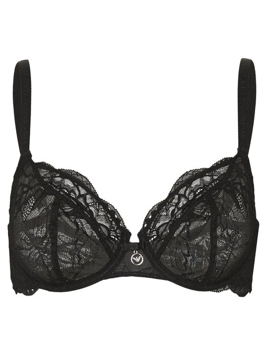 Zdjęcie produktu Biustonosz z fiszbiną Emporio Armani czarny