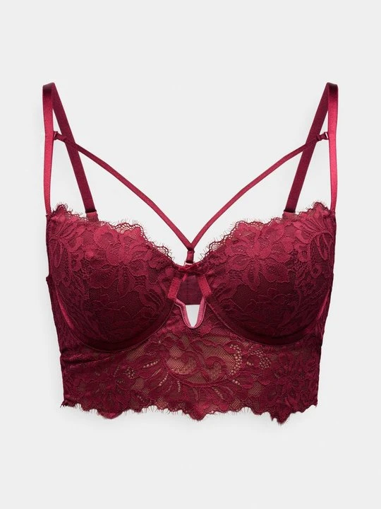 Zdjęcie produktu Biustonosz z fiszbiną Hunkemöller bordowy