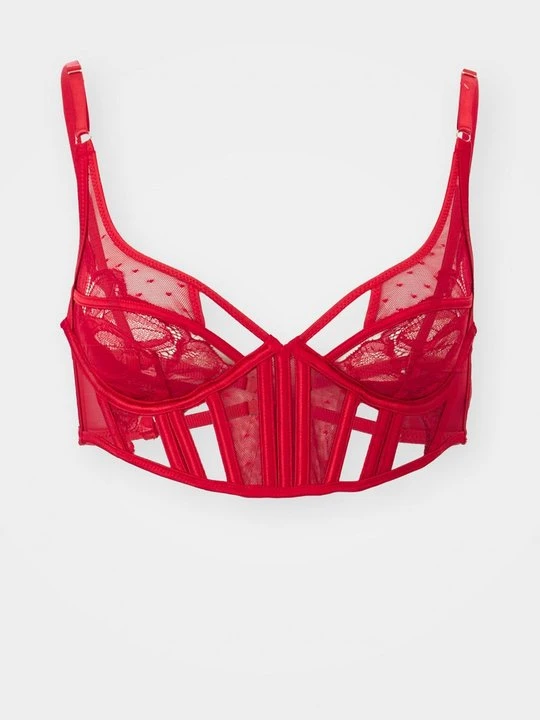 Zdjęcie produktu Biustonosz z fiszbiną Hunkemöller czerwony