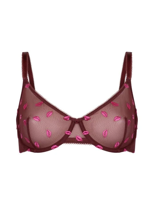 Zdjęcie produktu Biustonosz z fiszbiną Hunkemöller bordowy