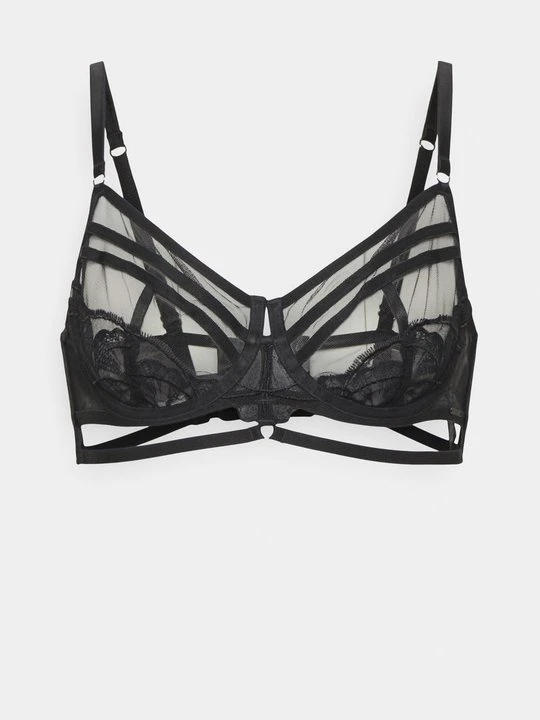 Zdjęcie produktu Biustonosz z fiszbiną Marks & Spencer czarny