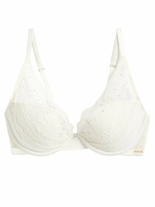 Zdjęcie produktu Biustonosz z fiszbiną Marks & Spencer mleczny