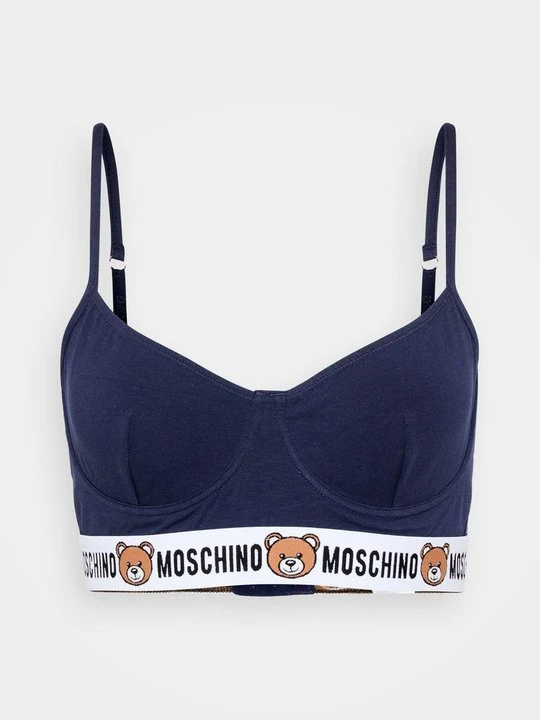 Zdjęcie produktu Biustonosz z fiszbiną MOSCHINO niebieski